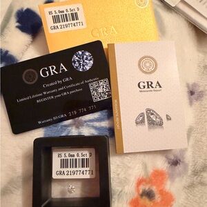 Certified Moissanite 0.5ct Round Diamond